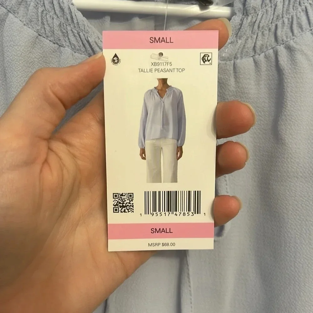 NWT Social standard by sanctuary light blue blouse - Picture 3 of 9